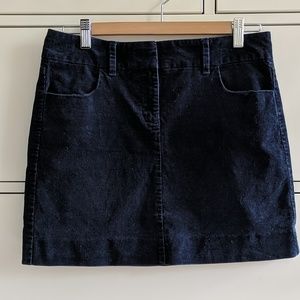 J Crew Corduroy mini skirt - navy blue